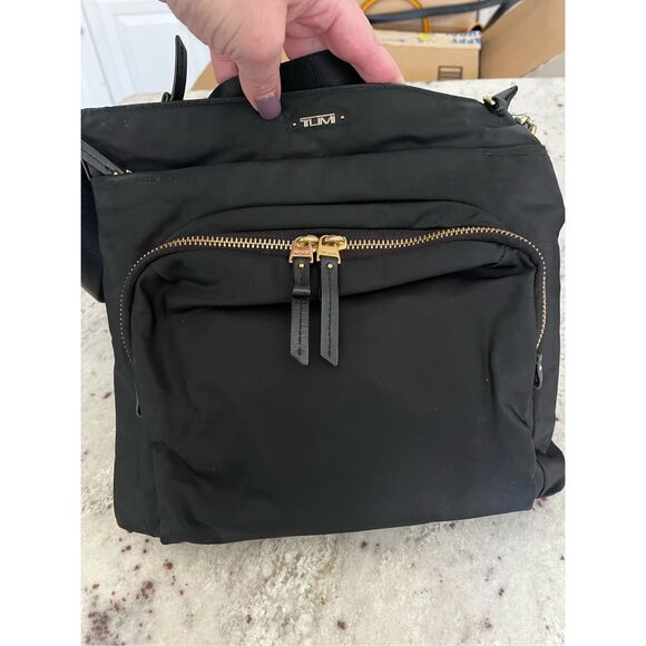 Tumi Voyageur Capri Black Nylon Crossbody Bag EUC - Picture 2 of 9